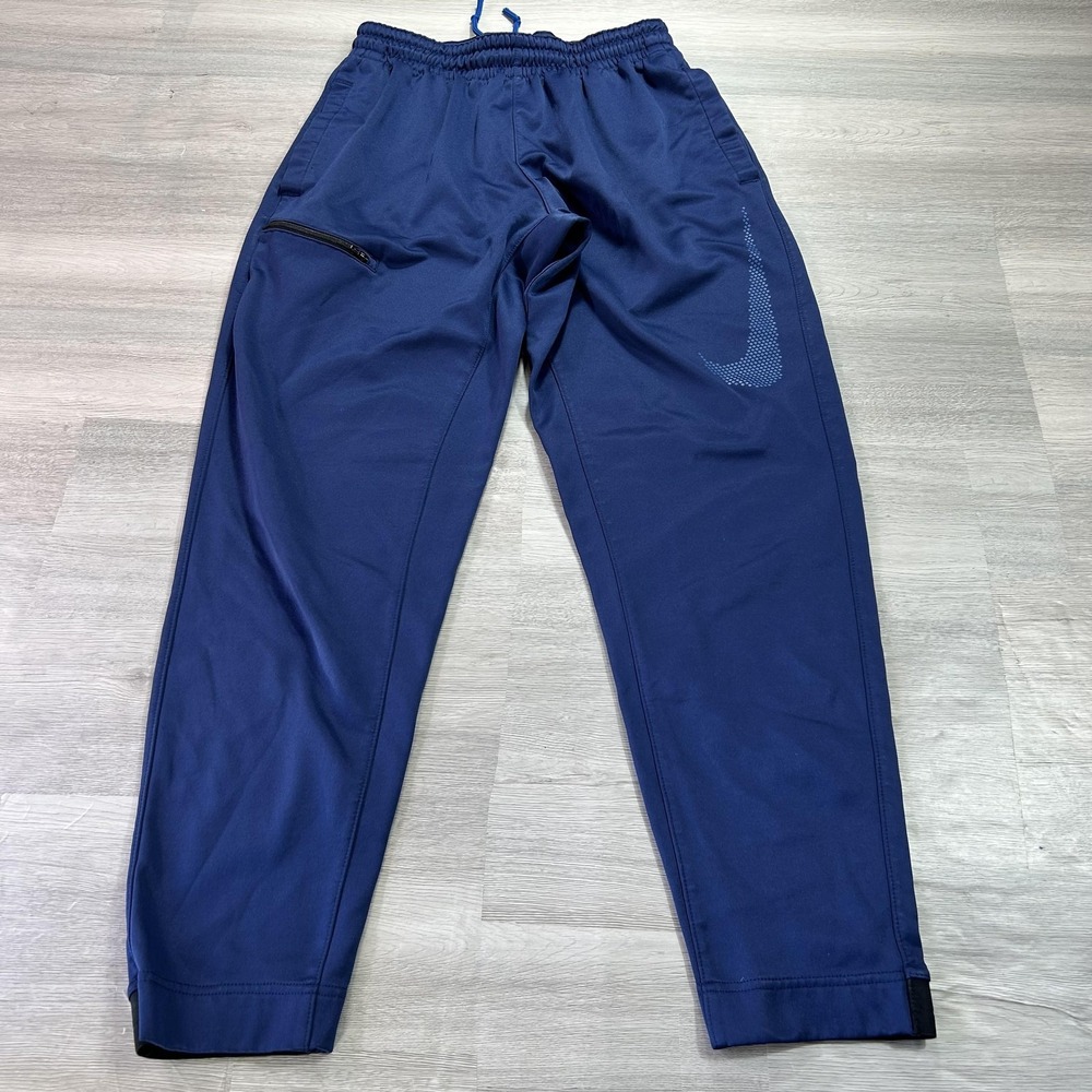 Nike Dri-FIT Track Pants Mens‎ Large Blue Knit Zip Pocket Athletic 872954-429
